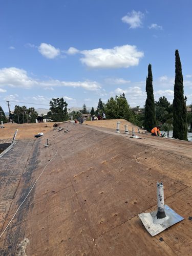 Roof decking preparation